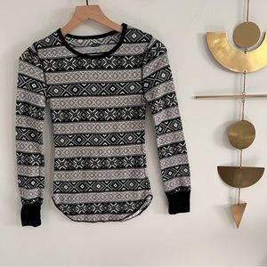 Old Navy Christmas Henley Blouse